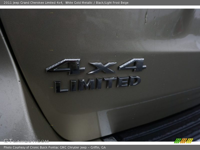 White Gold Metallic / Black/Light Frost Beige 2011 Jeep Grand Cherokee Limited 4x4