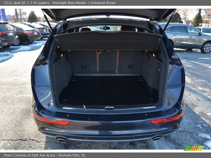 Moonlight Blue Metallic / Cinnamon Brown 2012 Audi Q5 3.2 FSI quattro
