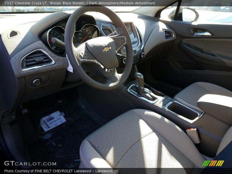 Mosaic Black Metallic / Dark Atmosphere/Medium Atmosphere 2017 Chevrolet Cruze LT