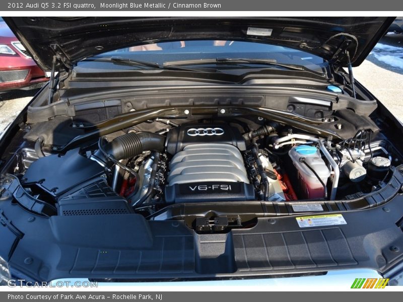 Moonlight Blue Metallic / Cinnamon Brown 2012 Audi Q5 3.2 FSI quattro