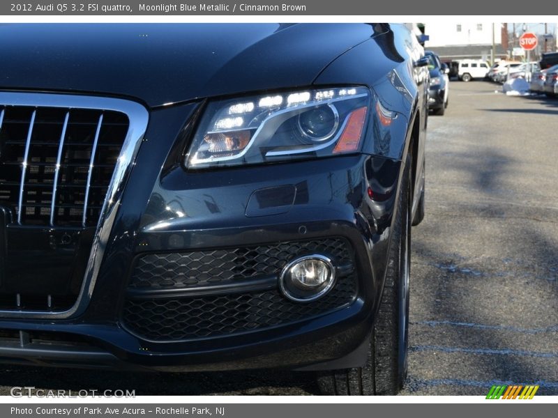 Moonlight Blue Metallic / Cinnamon Brown 2012 Audi Q5 3.2 FSI quattro