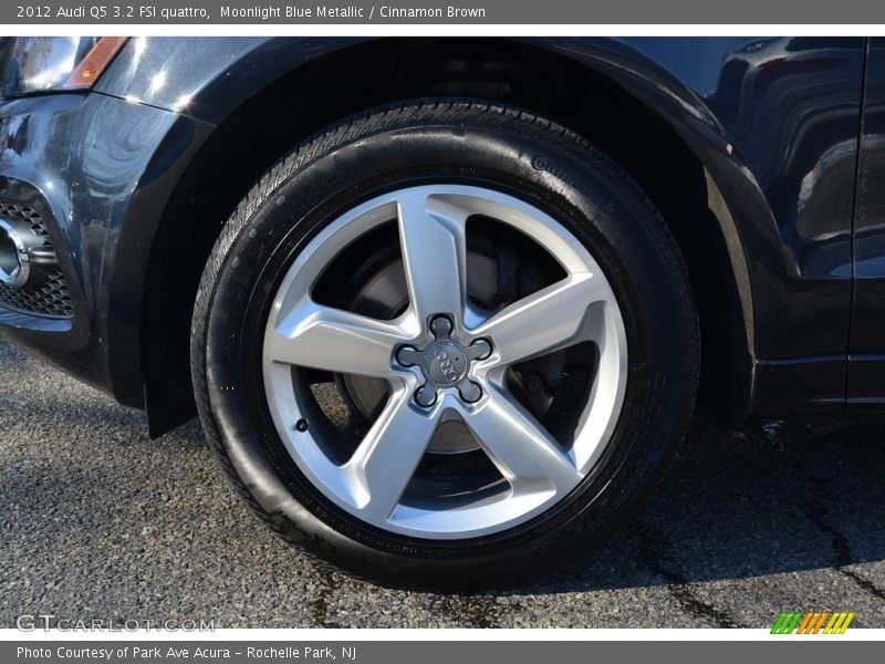 Moonlight Blue Metallic / Cinnamon Brown 2012 Audi Q5 3.2 FSI quattro