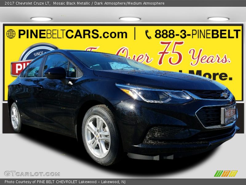 Mosaic Black Metallic / Dark Atmosphere/Medium Atmosphere 2017 Chevrolet Cruze LT