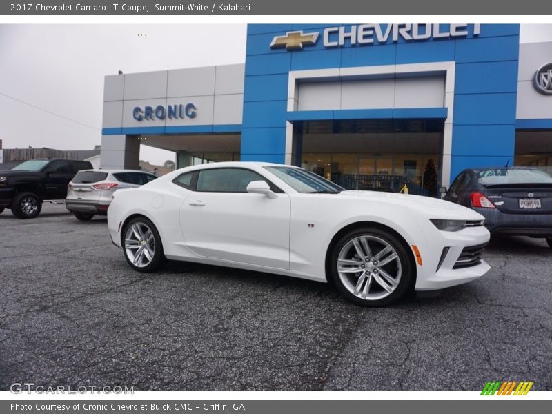 Summit White / Kalahari 2017 Chevrolet Camaro LT Coupe