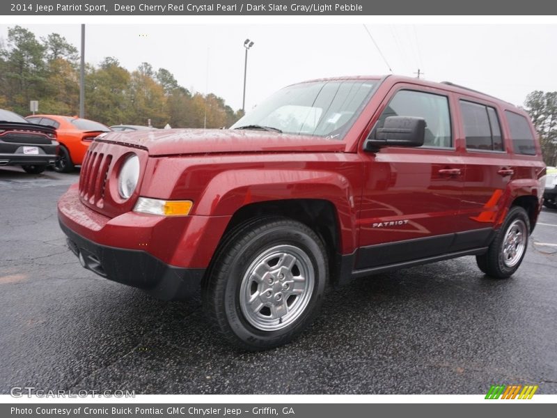 Deep Cherry Red Crystal Pearl / Dark Slate Gray/Light Pebble 2014 Jeep Patriot Sport