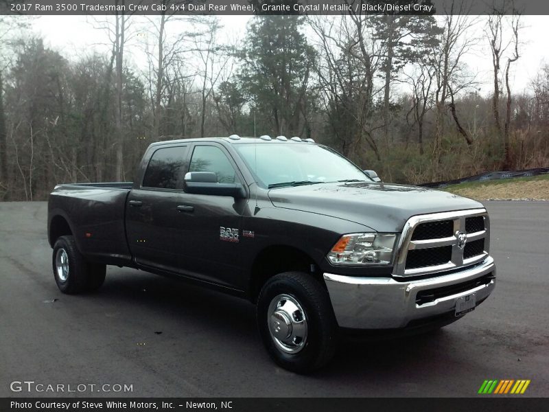 Granite Crystal Metallic / Black/Diesel Gray 2017 Ram 3500 Tradesman Crew Cab 4x4 Dual Rear Wheel
