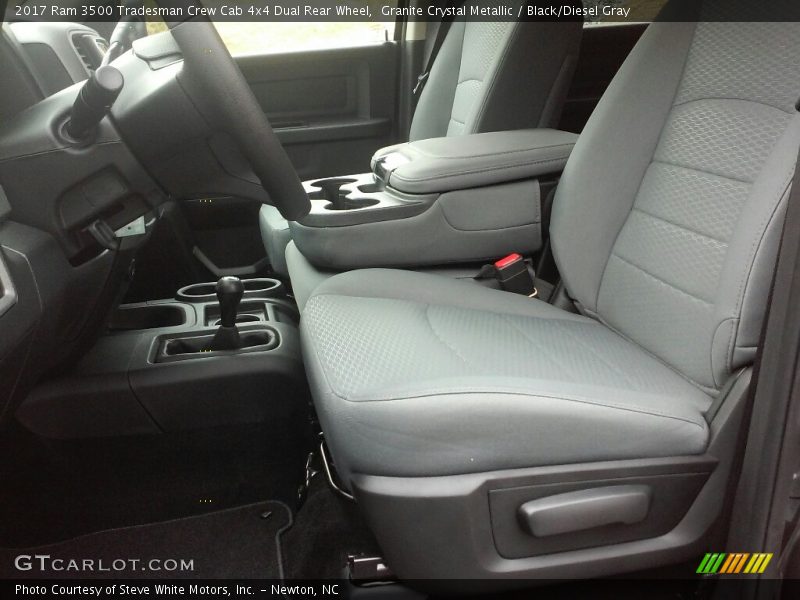  2017 3500 Tradesman Crew Cab 4x4 Dual Rear Wheel Black/Diesel Gray Interior