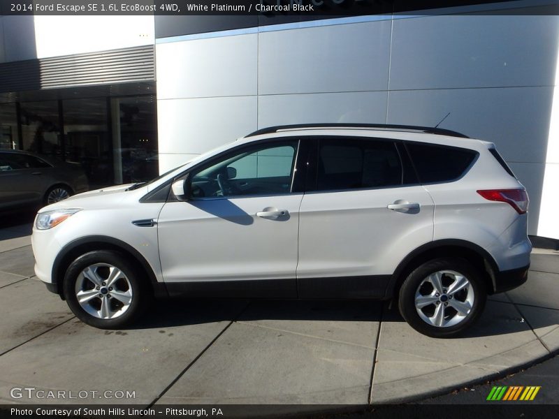 White Platinum / Charcoal Black 2014 Ford Escape SE 1.6L EcoBoost 4WD