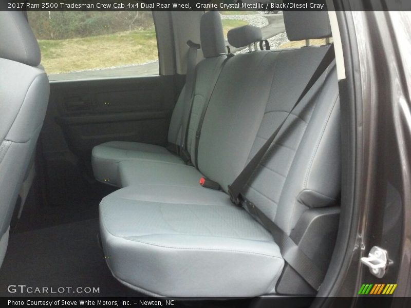 Rear Seat of 2017 3500 Tradesman Crew Cab 4x4 Dual Rear Wheel