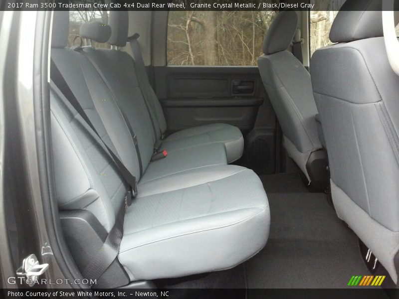 Rear Seat of 2017 3500 Tradesman Crew Cab 4x4 Dual Rear Wheel