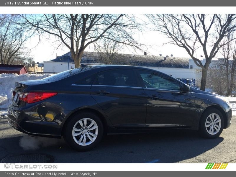 Pacific Blue Pearl / Gray 2012 Hyundai Sonata GLS