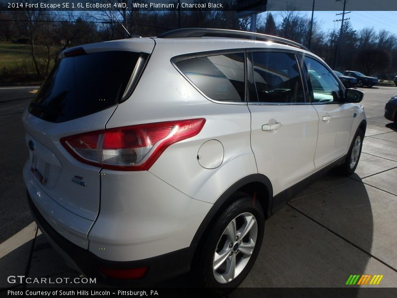 White Platinum / Charcoal Black 2014 Ford Escape SE 1.6L EcoBoost 4WD