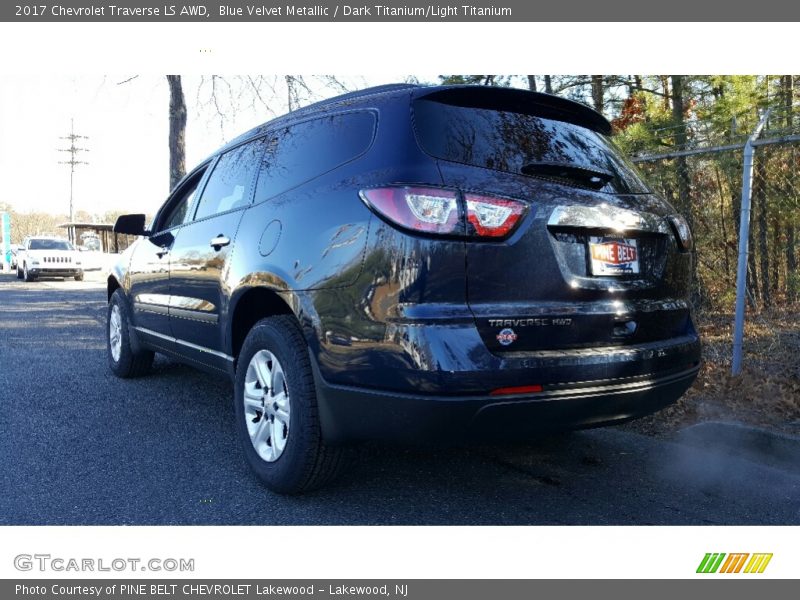 Blue Velvet Metallic / Dark Titanium/Light Titanium 2017 Chevrolet Traverse LS AWD