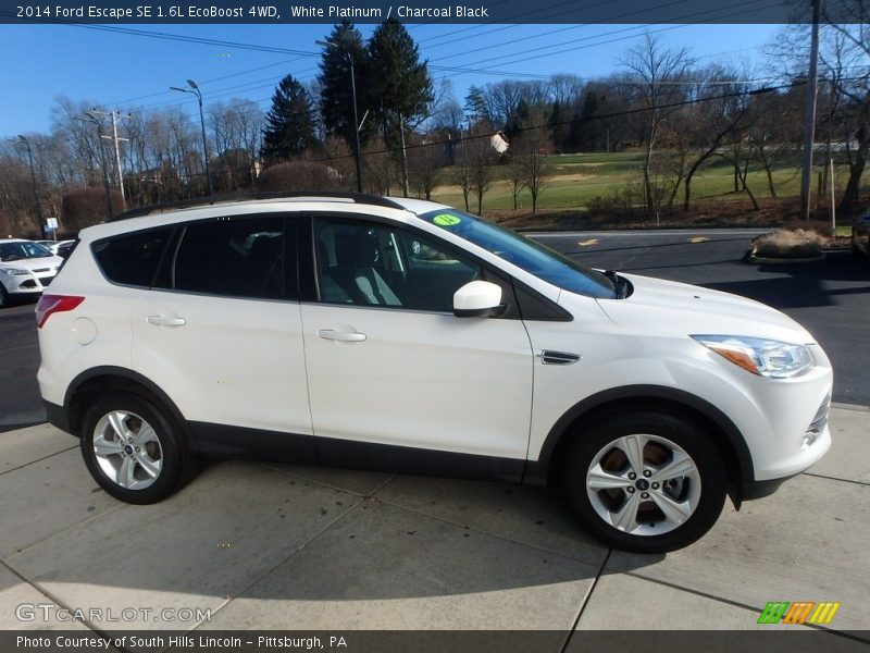 White Platinum / Charcoal Black 2014 Ford Escape SE 1.6L EcoBoost 4WD