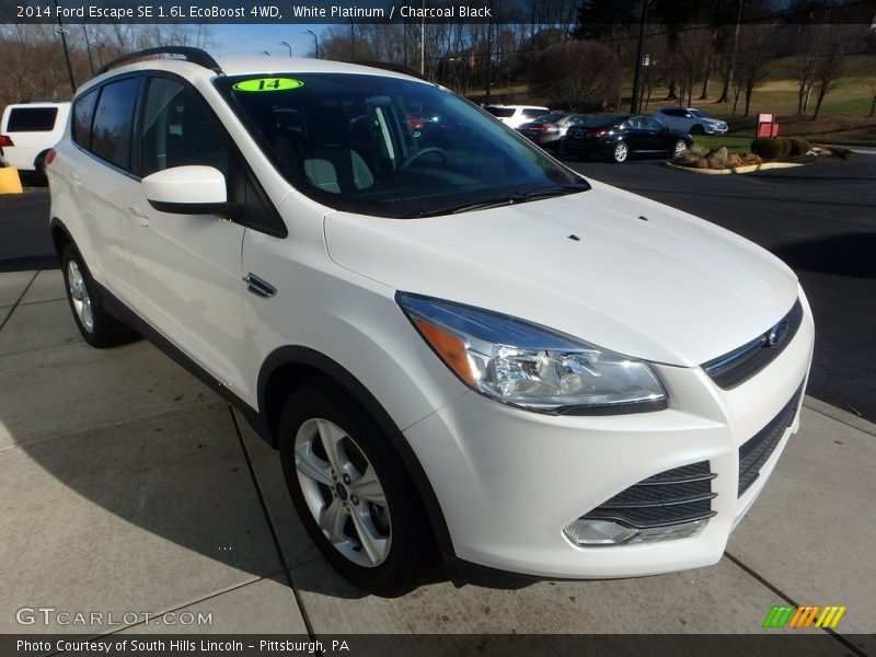 White Platinum / Charcoal Black 2014 Ford Escape SE 1.6L EcoBoost 4WD