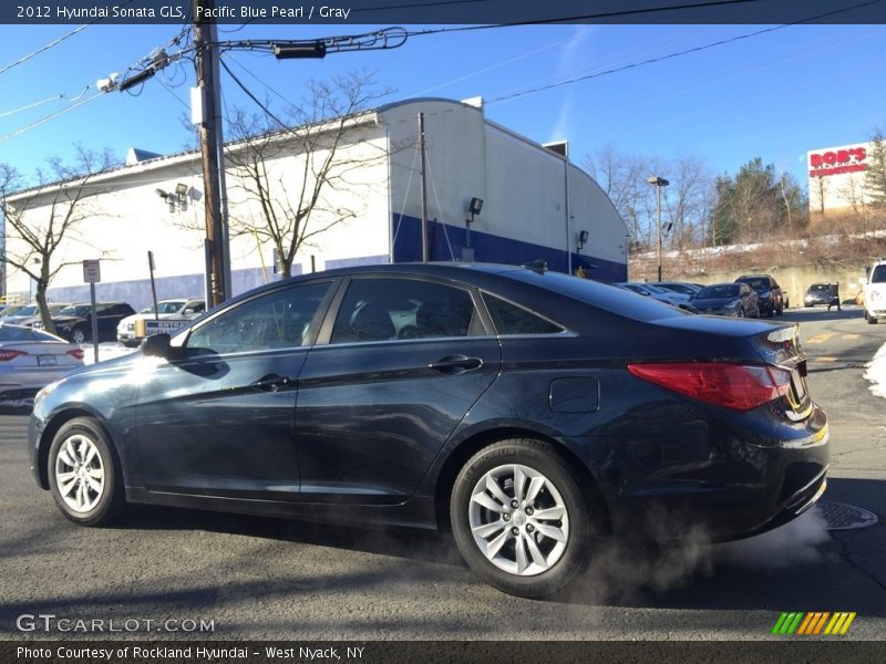 Pacific Blue Pearl / Gray 2012 Hyundai Sonata GLS
