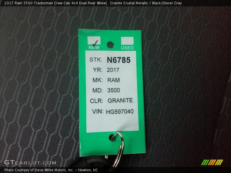 Granite Crystal Metallic / Black/Diesel Gray 2017 Ram 3500 Tradesman Crew Cab 4x4 Dual Rear Wheel