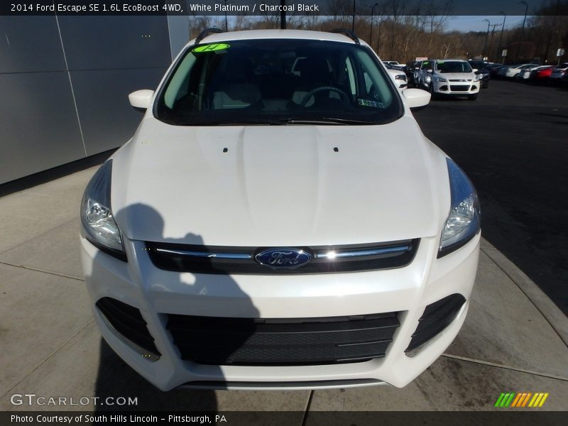 White Platinum / Charcoal Black 2014 Ford Escape SE 1.6L EcoBoost 4WD