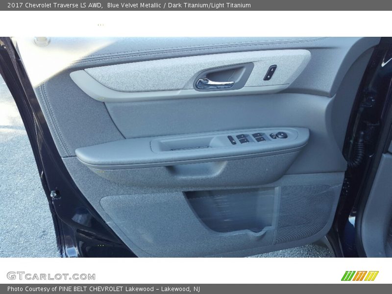 Blue Velvet Metallic / Dark Titanium/Light Titanium 2017 Chevrolet Traverse LS AWD
