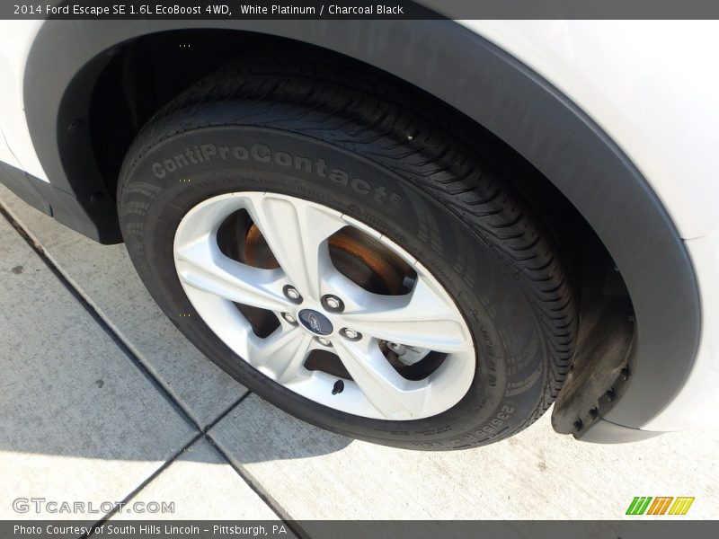 White Platinum / Charcoal Black 2014 Ford Escape SE 1.6L EcoBoost 4WD