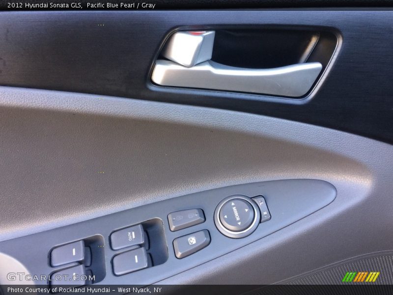 Pacific Blue Pearl / Gray 2012 Hyundai Sonata GLS