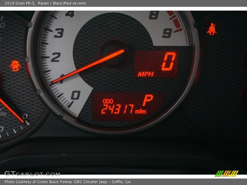 Raven / Black/Red Accents 2014 Scion FR-S