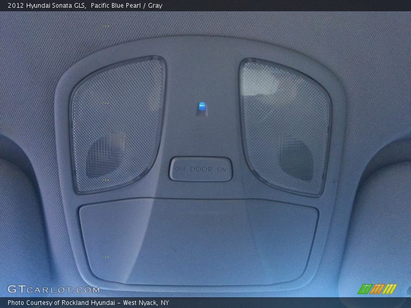 Pacific Blue Pearl / Gray 2012 Hyundai Sonata GLS