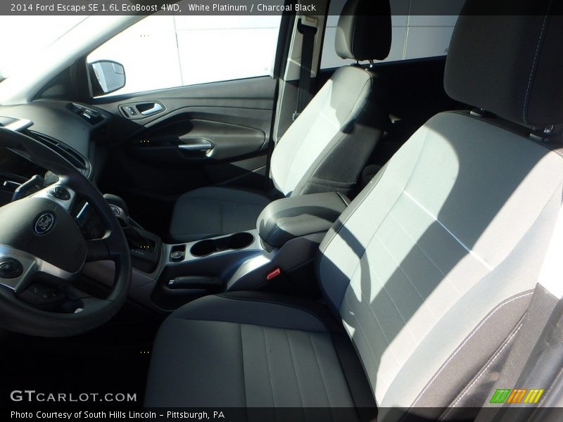 White Platinum / Charcoal Black 2014 Ford Escape SE 1.6L EcoBoost 4WD