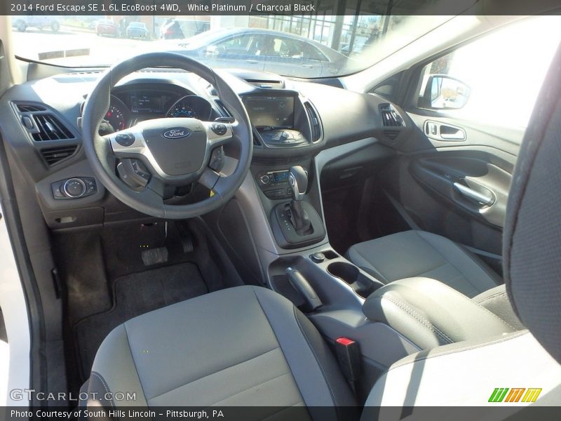 White Platinum / Charcoal Black 2014 Ford Escape SE 1.6L EcoBoost 4WD