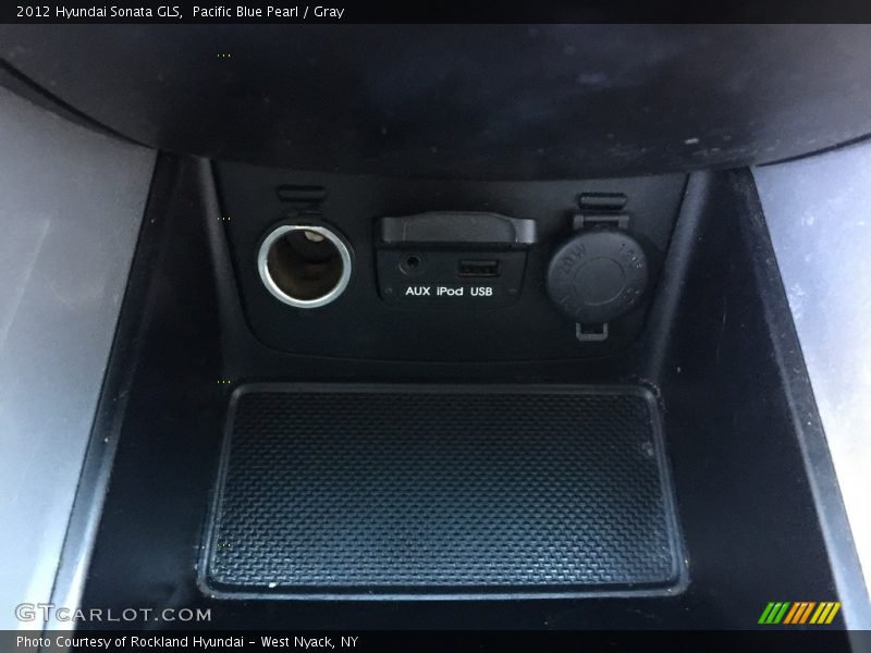 Pacific Blue Pearl / Gray 2012 Hyundai Sonata GLS