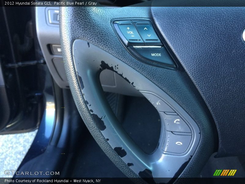 Pacific Blue Pearl / Gray 2012 Hyundai Sonata GLS