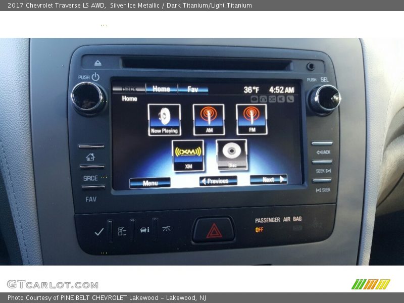 Silver Ice Metallic / Dark Titanium/Light Titanium 2017 Chevrolet Traverse LS AWD