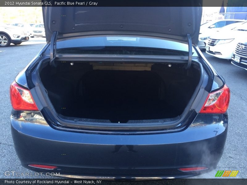 Pacific Blue Pearl / Gray 2012 Hyundai Sonata GLS