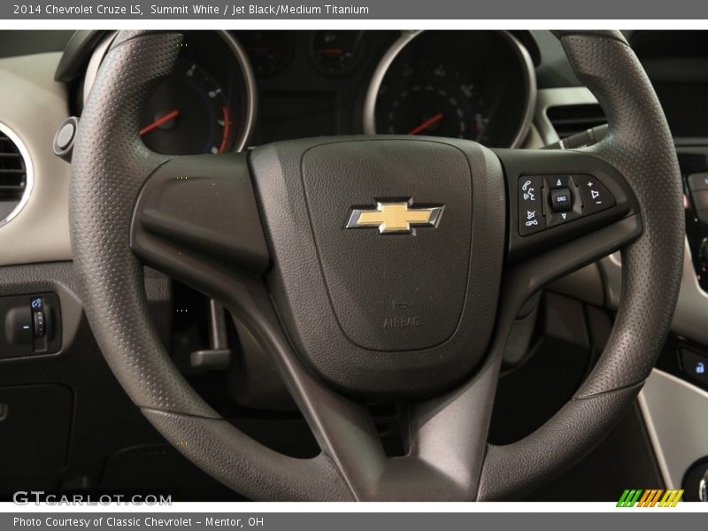 Summit White / Jet Black/Medium Titanium 2014 Chevrolet Cruze LS