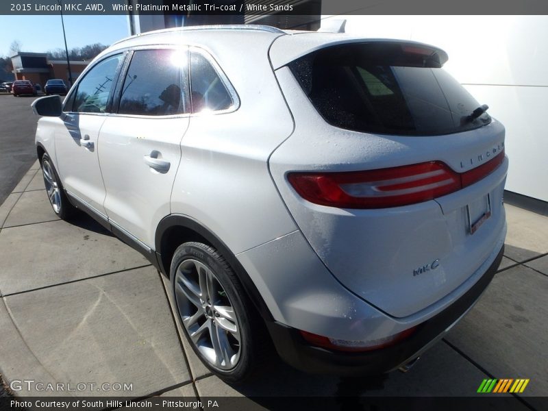 White Platinum Metallic Tri-coat / White Sands 2015 Lincoln MKC AWD