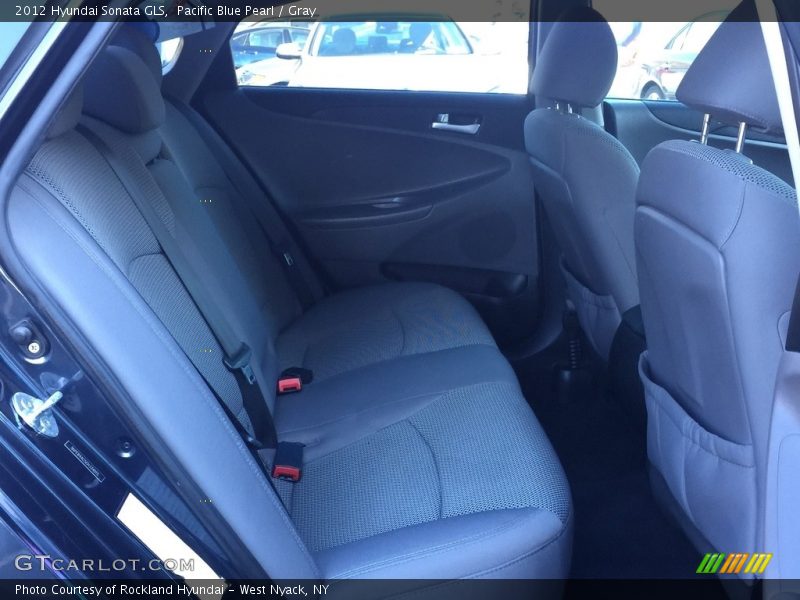 Pacific Blue Pearl / Gray 2012 Hyundai Sonata GLS