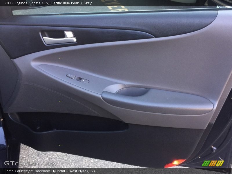 Pacific Blue Pearl / Gray 2012 Hyundai Sonata GLS