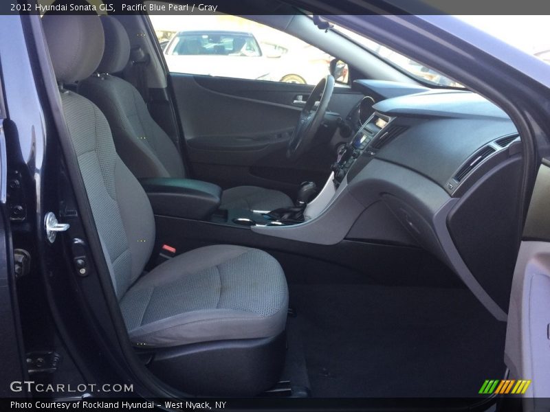 Pacific Blue Pearl / Gray 2012 Hyundai Sonata GLS