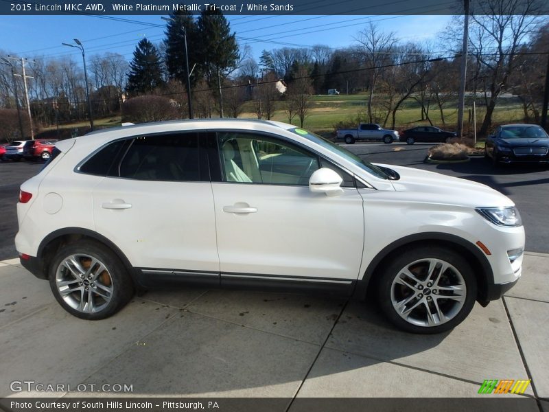 White Platinum Metallic Tri-coat / White Sands 2015 Lincoln MKC AWD