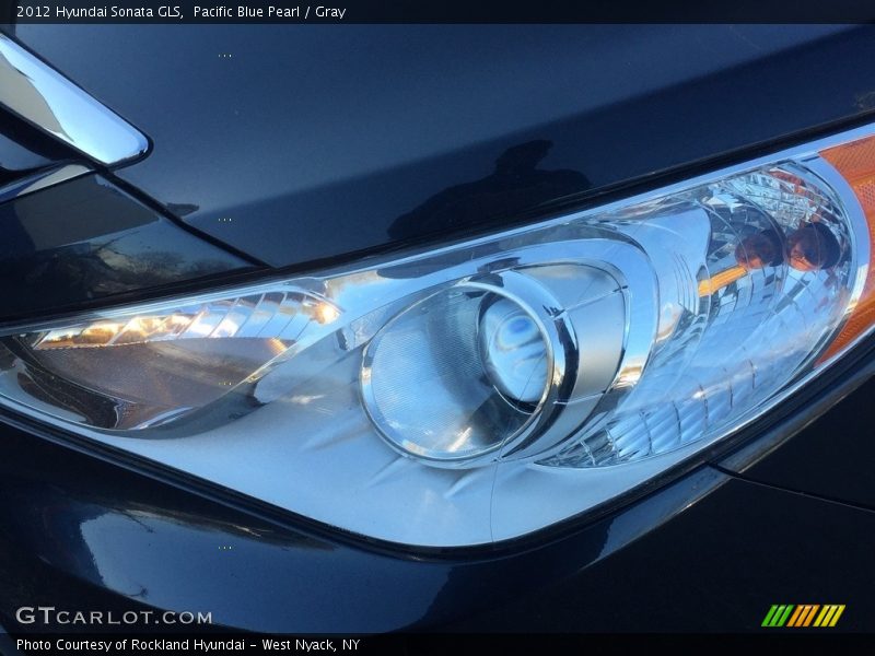 Pacific Blue Pearl / Gray 2012 Hyundai Sonata GLS