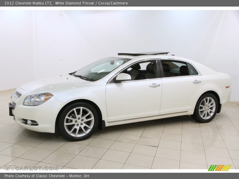 White Diamond Tricoat / Cocoa/Cashmere 2012 Chevrolet Malibu LTZ