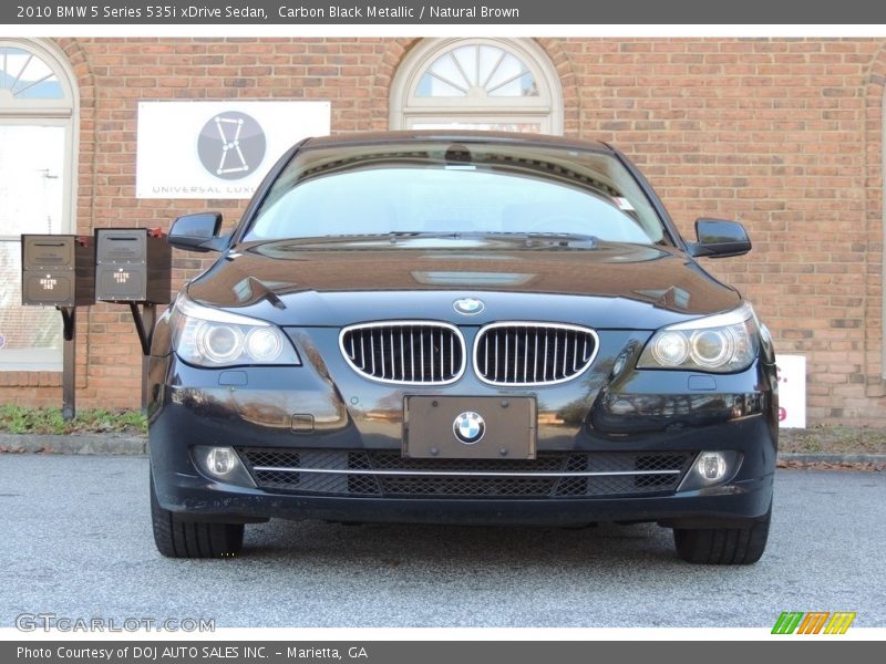 Carbon Black Metallic / Natural Brown 2010 BMW 5 Series 535i xDrive Sedan