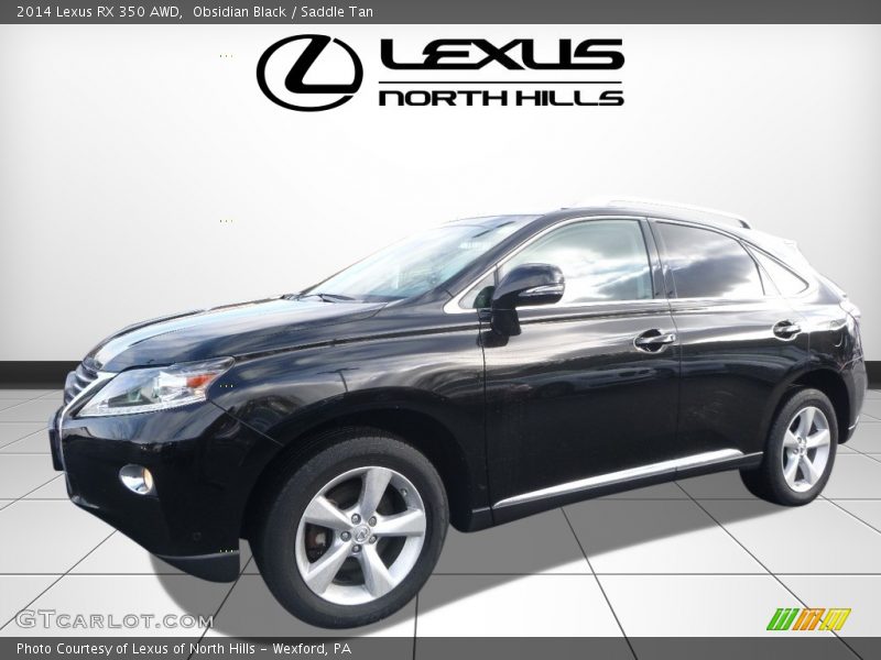 Obsidian Black / Saddle Tan 2014 Lexus RX 350 AWD