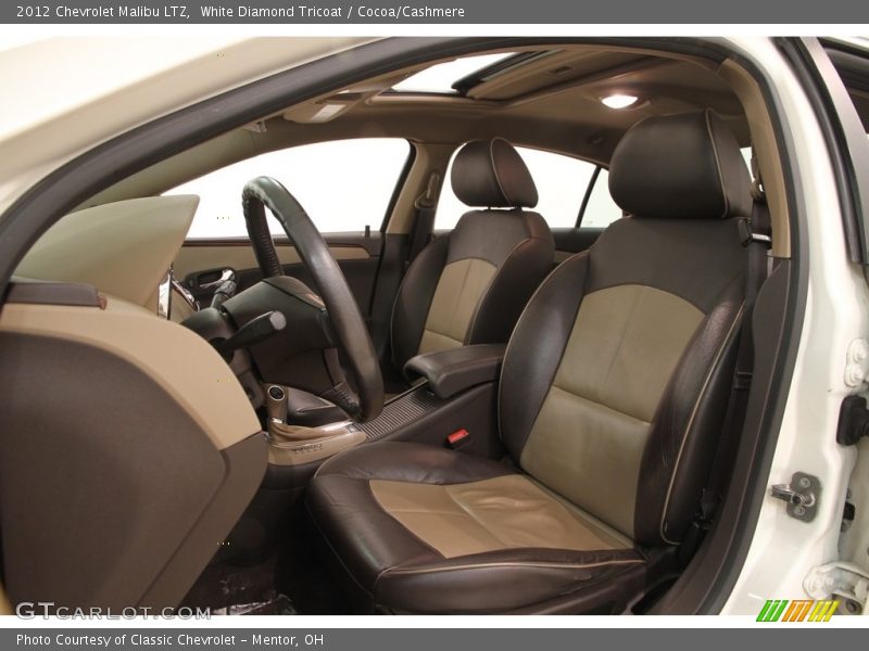 White Diamond Tricoat / Cocoa/Cashmere 2012 Chevrolet Malibu LTZ