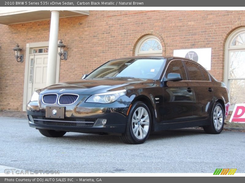 Carbon Black Metallic / Natural Brown 2010 BMW 5 Series 535i xDrive Sedan
