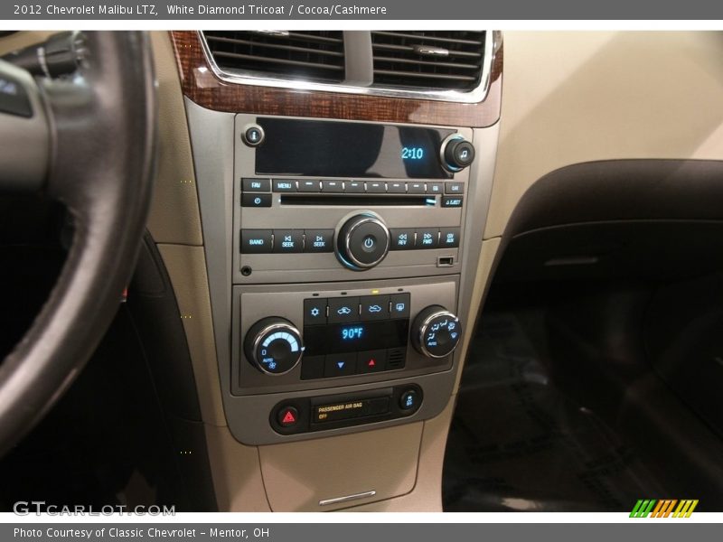 White Diamond Tricoat / Cocoa/Cashmere 2012 Chevrolet Malibu LTZ