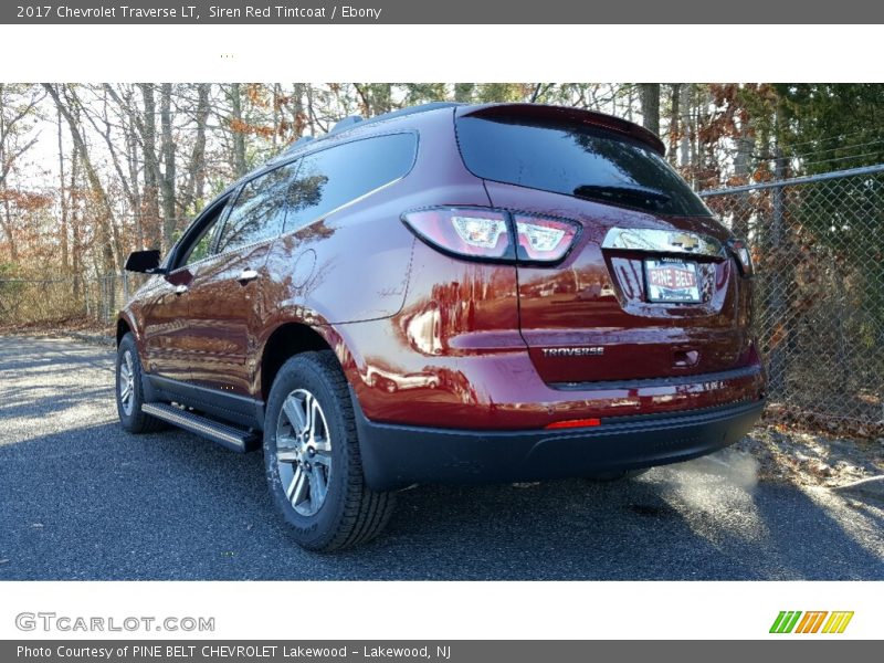 Siren Red Tintcoat / Ebony 2017 Chevrolet Traverse LT