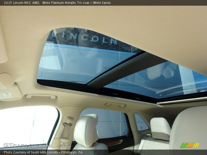 White Platinum Metallic Tri-coat / White Sands 2015 Lincoln MKC AWD