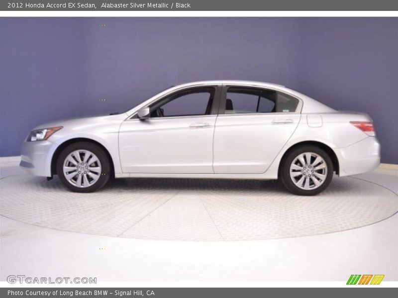 Alabaster Silver Metallic / Black 2012 Honda Accord EX Sedan