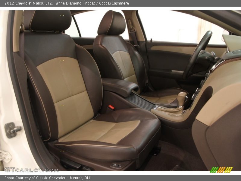 White Diamond Tricoat / Cocoa/Cashmere 2012 Chevrolet Malibu LTZ